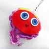 Mobile Decoration, PU Leather, Chain: about 60mm long, Pendant: about 83mm wide, Sold by Dozen