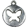 Pendant Zinc Alloy Jewelry Findings Lead-free, 17x21mm, Hole:2mm, Sold by Bag