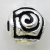 Bead Zinc Alloy Jewelry Findings Lead-free, 5mm, Hole:1mm, Sold by Bag
