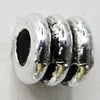 Bead Zinc Alloy Jewelry Findings Lead-free, 5mm, Hole:3mm, Sold by Bag