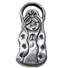 Pendant Zinc Alloy Jewelry Findings Lead-free, 10x22mm, Hole:2mm, Sold by Bag