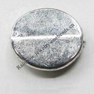 Bead Zinc Alloy Jewelry Findings Lead-free, 14x13mm, Hole:1.5mm, Sold by Bag