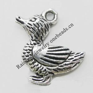Pendant Zinc Alloy Jewelry Findings Lead-free, 20mm, Hole:2mm, Sold by Bag