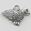 Pendant Zinc Alloy Jewelry Findings Lead-free, 18x14mm, Hole:2mm, Sold by Bag