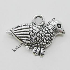 Pendant Zinc Alloy Jewelry Findings Lead-free, 18x14mm, Hole:2mm, Sold by Bag