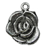 Pendant Zinc Alloy Jewelry Findings Lead-free, 14x17mm, Hole:2mm, Sold by Bag