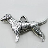 Pendant Zinc Alloy Jewelry Findings Lead-free, 24x17mm, Hole:2mm, Sold by Bag