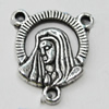 Connectors Zinc Alloy Jewelry Findings Lead-free, 16x18mm, Hole:1mm, Sold by Bag