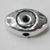 Bead Zinc Alloy Jewelry Findings Lead-free, 12x17mm, Hole:1mm, Sold by Bag