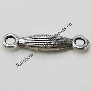 Connectors Zinc Alloy Jewelry Findings Lead-free, 18x4mm, Hole:1mm, Sold by Bag