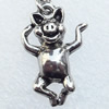 Zinc Alloy Charm/Pendants, Nickel-free & Lead-free, A Grade Animal 22x15mm, Sold by PC