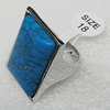 Alloy Rings, Rectangle 26x21mm, Sold by PC