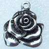 Zinc Alloy Charm/Pendants, Nickel-free & Lead-free, A Grade Flower 19x17mm, Sold by PC