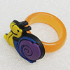 Plastic Rings, Snail 24x20mm, Sold by PC