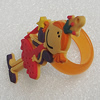 Plastic Rings, Girl 46x23mm, Sold by PC