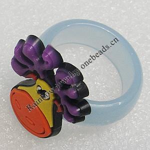 Plastic Rings, 25x20mm, Sold by PC