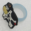 Plastic Rings, Cow 29x24mm, Sold by PC