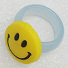 Plastic Rings, Flat Round 19mm, Sold by PC