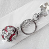 Zinc Alloy keyring Jewelry Key Chains, width:27mm, Length Approx:10cm, Sold by PC