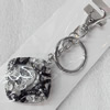 Zinc Alloy keyring Jewelry Key Chains, width:40mm, Length Approx:11cm, Sold by PC