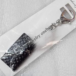 Zinc Alloy keyring Jewelry Key Chains, width:27mm, Length Approx:13cm, Sold by PC