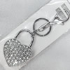 Zinc Alloy keyring Jewelry Key Chains, width:45mm, Length Approx:13cm, Sold by PC