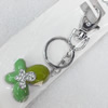 Zinc Alloy keyring Jewelry Key Chains, width:38mm, Length Approx:12cm, Sold by PC