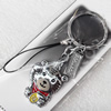 Mobile Decoration, Zinc Alloy Pendant, Pendant: about 26mm wide, Rope: about 6cm, Sold by PC