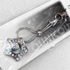 Mobile Decoration, Zinc Alloy Pendant, Pendant: about 21mm wide, Rope: about 6cm, Sold by PC