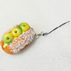 Mobile Decoration, PU Leather, Chain: about 60mm long, Pendant: about 35mm wide, Sold by PC