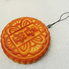 Mobile Decoration, PU Leather, Chain: about 60mm long, Pendant: about 68mm wide, Sold by PC