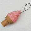 Mobile Decoration, PVC, Chain: about 60mm long, Pendant: about 30mm wide, Sold by PC
