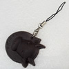 Mobile Decoration, PU Leather, Chain: about 60mm long, Pendant: about 40mm wide, Sold by PC