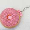 Mobile Decoration, PU Leather with mirror, Chain: about 60mm long, Pendant: about 61mm wide, Sold by PC