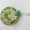 Mobile Decoration, PU Leather with mirror, Chain: about 60mm long, Pendant: about 61mm wide, Sold by PC