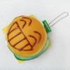 Mobile Decoration, PU Leather with mirror, Chain: about 60mm long, Pendant: about 65mm wide, Sold by PC