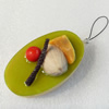 Mobile Decoration, PU Leather, Chain: about 60mm long, Pendant: about 48mm wide, Sold by PC