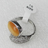 Alloy Rings, Oval 14x10mm, Sold by PC