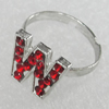 Iron Rings, Letter 14x12mm, Sold by PC