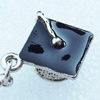 Zinc Alloy Enamel Pendant, Nickel-free & Lead-free, A Grade 19x21mm, Sold by PC  