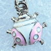 Zinc Alloy Enamel Pendant, Nickel-free & Lead-free, A Grade Animal 15x12mm, Sold by PC  