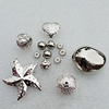 Jewelry Findings CCB Plastic Beads Silver Color, Mix Style, 8mm-42mm, Sold by Bag