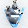 Zinc Alloy Enamel Pendant, Nickel-free & Lead-free, A Grade Animal 32x24mm, Sold by PC