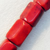 Corals Beads, Faceted Tube, 19x24mm, Hole:Approx 1mm, Sold by KG