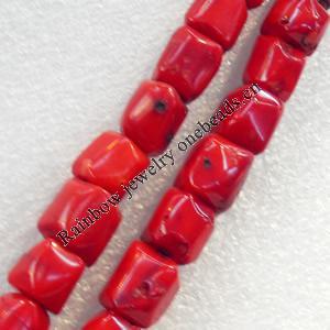 Corals Beads, Nugget, 12x10-12x13mm, Hole:Approx 1mm, Sold by KG