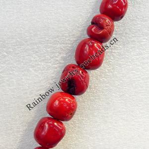 Corals Beads, Round, 15-16x17mm, Hole:Approx 1mm, Sold by KG