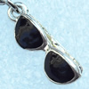 Zinc Alloy Enamel Pendant, Nickel-free & Lead-free, A Grade Glasses 19x5mm, Sold by PC  