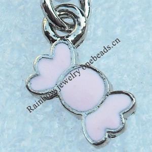 Zinc Alloy Enamel Pendant, Nickel-free & Lead-free, A Grade Knot 22x16mm, Sold by PC  