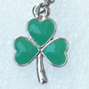 Zinc Alloy Enamel Pendant, Nickel-free & Lead-free, A Grade Flower 20x14mm, Sold by PC  