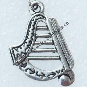 Zinc Alloy Charm/Pendants, Nickel-free & Lead-free, A Grade Snowflake 19x14mm, Sold by PC